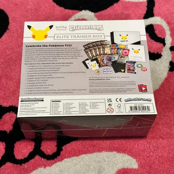 Pokmon 25th Anniversary Celebrations Elite Trainer Box (2021)  As  Pictured Games